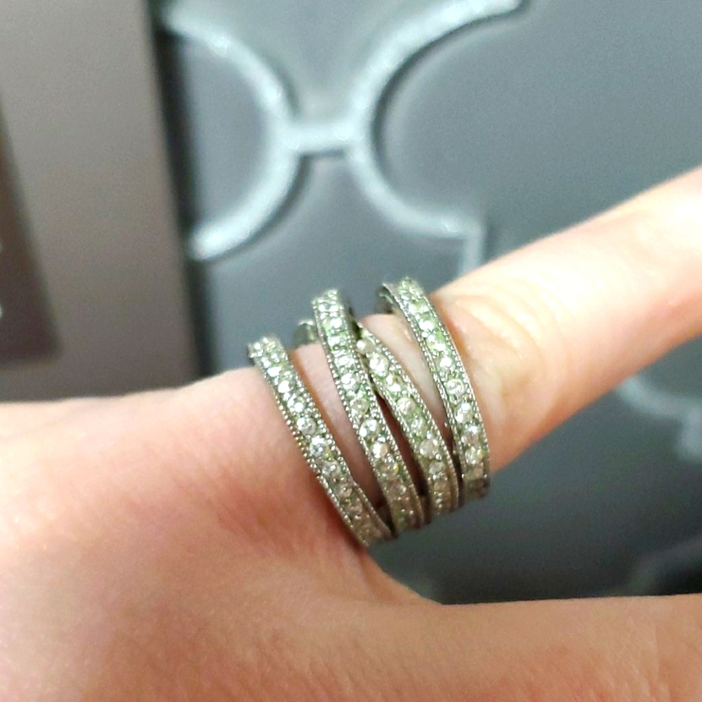Silver Wrap Ring, 6-6.5